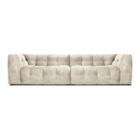 Canapea cu tapițerie din catifea Windsor & Co Sofas Vesta, 280 cm, bej