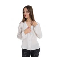 Bluza cu decolteu in V si fenta cu nasturi Fiona