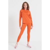 Bluza cu fenta scurta cu fermoar si tehnologie Dri-Fit pentru alergare Element Trail Midlayer