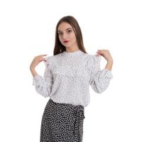 Bluza cu garnituri cu volane Corina