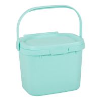 Recipient pentru deșeuri compostabile cu capac Addis, 24,5 x 18,5 x 19 cm, albastru deschis