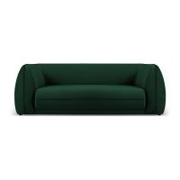 Canapea verde cu tapițerie din catifea 225 cm Lando – Micadoni Home