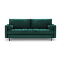 Canapea din catifea Milo Casa Santo, 219 cm, verde petrol