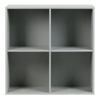 Bibliotecă modulară gri din lemn de pin 81x81 cm Vt – vtwonen