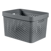 Coș de depozitare Curver Infinity Dots, 17 l, gri