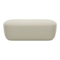 Bancă bej cu tapițerie din stofă bouclé KUON – Blomus