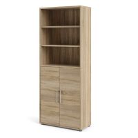 Bibliotecă modulară cu aspect de lemn de stejar 89x222 cm Prima – Tvilum