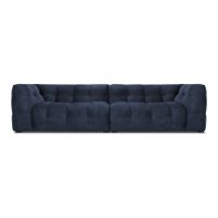 Canapea cu tapițerie din catifea Windsor & Co Sofas Vesta, 280 cm, albastru