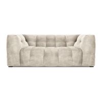 Canapea cu tapițerie din catifea Windsor & Co Sofas Vesta, 208 cm, bej