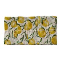 Set 4 șervețele textile Really Nice Things Lemons, lățime 40 cm