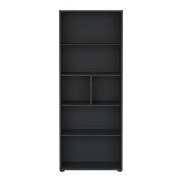 Bibliotecă gri antracit 80x205 cm Sign – Tvilum