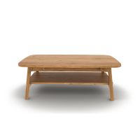 Măsuță de cafea în culoare naturală din lemn de stejar 60x100 cm Twig – The Beds