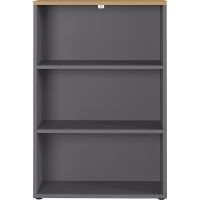 Bibliotecă gri antracit cu aspect de lemn de stejar 80x120 cm Agenda – Germania