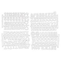 Litere pentru organizatoare albe 11.5x20x3 cm – Homéa