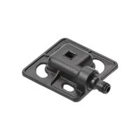 Aspersor staționar pătrat din aluminiu Fiskars, negru