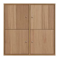 Bibliotecă în culoare naturală cu aspect de lemn de stejar suspendată 70x70 cm Mistral – Hammel Furniture