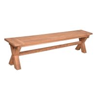 Bancă de grădină din lemn de culoare naturală Kisar - Garden Pleasure