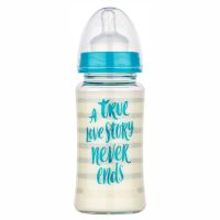 Biberon cu gat larg din sticla 44240, 240ml, Baby Nova