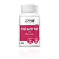 Hyaluronic Acid cu Collagen Complex, 30 capsule, Zenyth