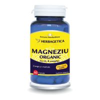 Magneziu Organic cu Vitamina B complex, 60 capsule, Herbagetica