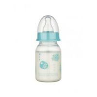 Biberon PP cu tetita rotunda si decor cu animalute 46010, 120ml, Baby Nova