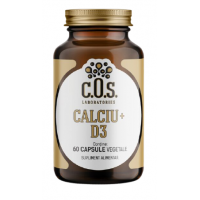 Calciu + Vitamina D3, 60 capsule, COS Laboratories