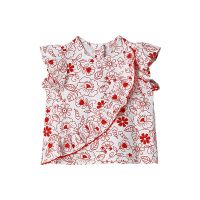 Bluza cu model si terminatii valurite