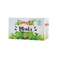 Ceai de menta frunze, 20 plicuri, AdNatura