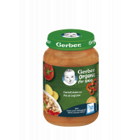 Cartofi dulci cu pui si legume +10 luni, 190g, Gerber