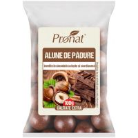 Alune de padure invelite in ciocolata cu lapte si scortisoara, 100g, Pronat