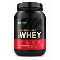Proteine din zer Gold Standard 100% Whey Capsuni, 908g, Optimum Nutrition