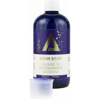 Sinergie de argint, cupru si aur coloidal Germ Stop 50ppm, 480ml, Alchemy