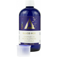 Sinergie de aur argint crom si vanadiu coloidal Gluco Mix 15ppm, 480ml, Alchemy