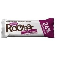 Baton proteic cu cirese si ciocolata raw Bio, 40g, Roobar