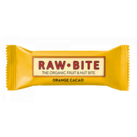 Baton vegan cu cacao si portocale Orange Cacao, 50g, Raw Bite