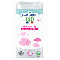 Dischete din bumbac dreptunghiulare BIO, 70 bucati, Carryboo