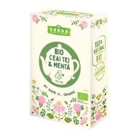 Ceai de tei cu menta, 15 plicuri, Vedda