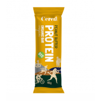 Baton proteic Bio vegan cu Unt de Arahide Protein, 45g, Cerea