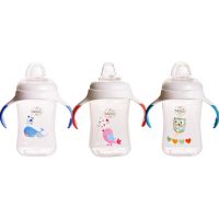 Cana cu manere si cioc de silicon 6+ Baby, 300ml, Minut