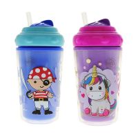 Cana anticurgere tip termos cu pai si capac 6+ Baby, 240ml, Minut