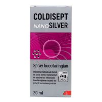 Spray pentru gat Coldisept NanoSilver, 20ml, Arkona