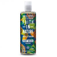 Gel de dus natural hranitor cu unt de shea si ulei de argan, 400ml, Faith in Nature