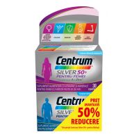 CENTRUM SILVER 50+ PACHET FEMEI*30 CPR + BARBATI*30 CPR 1 + 50% LA AL DOILEA PRODUS