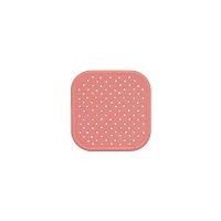 Covoras antiderapant din cauciuc natural pentru cada cu ventuze Roz, 56x56 cm, Sanger
