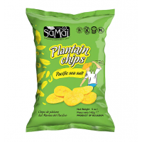 Chips de banane de gatit cu sare de mare, 142g, Samai