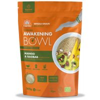 Mic dejun instant bio fara zahar cu mango si baobab, 360g, Iswari