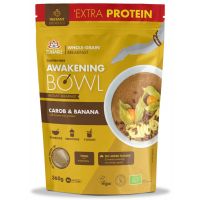 Mic dejun instant bio fara zahar cu proteine carob si banane, 360g, Iswari
