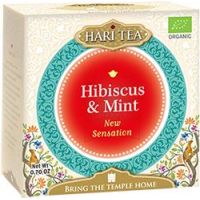 Ceai de hibiscus si menta bio New Sensation, 10 plicuri, Hari Tea