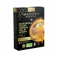 Laptisor de matca Propolis Polen Manuka Bio, 20 fiole, Santarome Bio