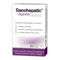 Sanohepatic digestie, 60 comprimate filmate, Zdrovit